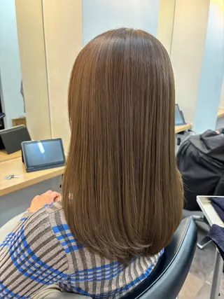 セミロング カラー スタイリスト /仲川葵のヘアスタイル