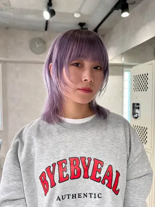 ミディアム カラー ダブルカラー ブリーチ/kaitoのヘアスタイル