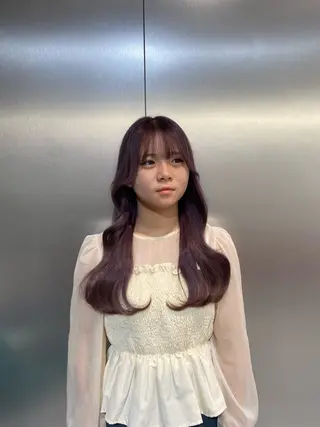 ロング 薮本 真優のヘアスタイル