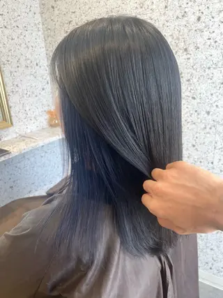 セミロング カラー lani hair salon所属・SHOTO ハイトー ン/デザインカラーのヘアスタイル