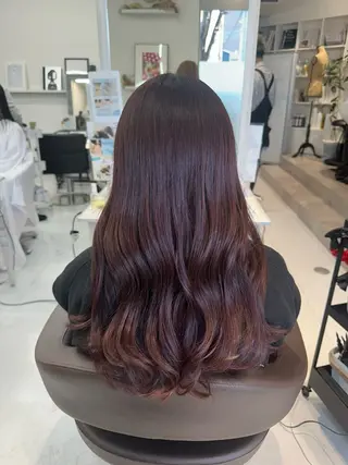 ロング 山崎結菜 🫧透明感カラーのヘアスタイル