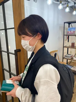 ショート パーマ、髪質改善 菊地美月のヘアスタイル