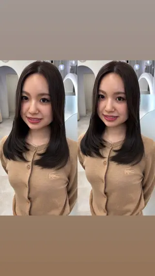 ミディアム girlyヘア /yumeka🩰のヘアスタイル