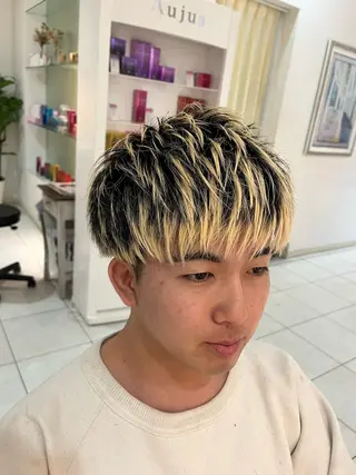 メンズ 金安 かんたのヘアスタイル
