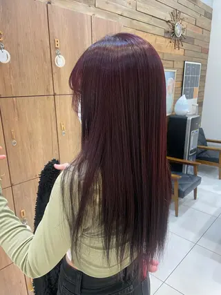 ロング 韓国カラー／エクステ 松戸梨杏のヘアスタイル