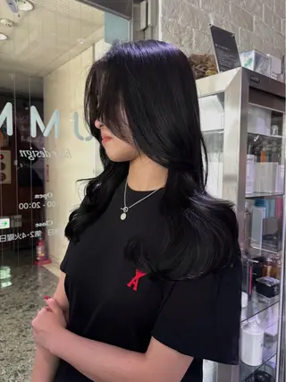 カラー AYANE 韓国ヘア /レイヤーカットのヘアスタイル