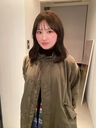 ミディアム カラー riria/ボブ /ブラウンカラー🎀のヘアスタイル