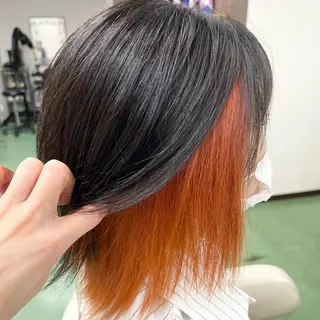 ミディアム カラー 甲田 豪徳のヘアスタイル