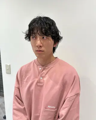 ショート パーマ メンズ パーマ/ハイトーン スパイキー/神田正紀のヘアスタイル