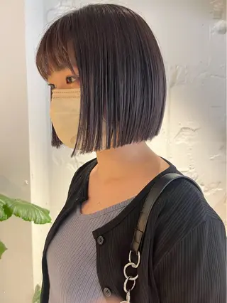 ショート カラー 透明感カラー♡ 岡部瑠里のヘアスタイル