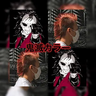 ショート カラー haco+所属・🌈派手髪エクステ ブレイズ🌈ひろとのヘアスタイル