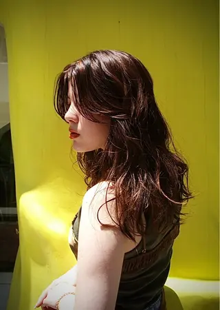 セミロング カラー パーマ ヘアアレンジ marino マリノのヘアスタイル