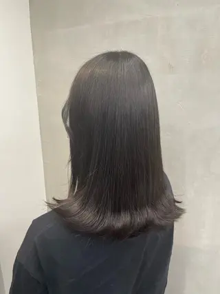 セミロング カラー 髪質改善🌱 高橋みなみのヘアスタイル