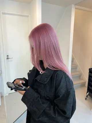 ロング カラー 🔷ダブルカラーハイ トーン🔷櫻井走のヘアスタイル