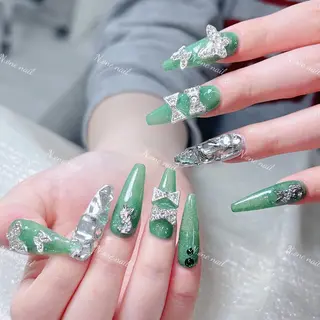 ネイル 長いだし/スカルプ/ パラシェルN.oneのネイルデザイン