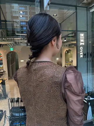 ミディアム ヘアアレンジ MINX over所属・🍒暖色カラー•東京 小玉姫那🍒のヘアスタイル