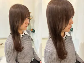 ロング カラー 透けるbrown カラー🎗♡yukaのヘアスタイル