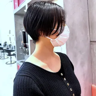 ショート カラー 池袋センターパート No.1 裕大のヘアスタイル