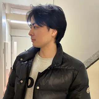 ショート パーマ メンズ link by urban.所属・名駅/透明感カラー/ 艶髪/hinanoのヘアスタイル