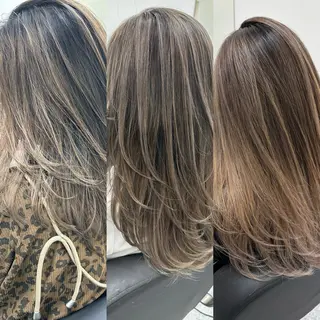 セミロング カラー ヘアアレンジ 久米 治仁のヘアスタイル
