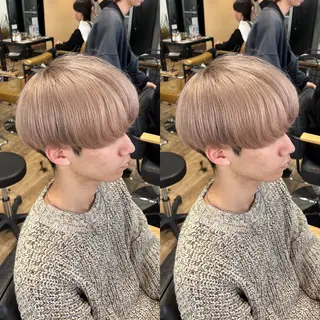 カラー メンズ センターパート ／植田のヘアスタイル