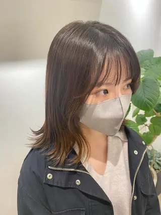 ミディアム ⭐️⭐️縮毛矯正の スペシャリスト松本✨のヘアスタイル