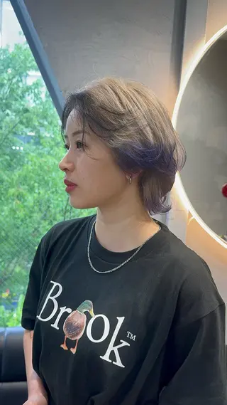 ショート カラー dao/ミルクティー /ブラウン/ブロンドのヘアスタイル