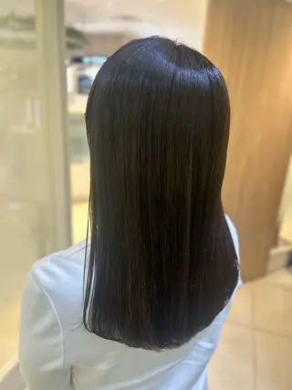 ミディアム カラー 髪質改善/縮毛矯正 ササキナツミのヘアスタイル