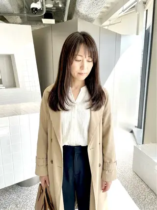 セミロング カラー イサミ カズヒロのヘアスタイル