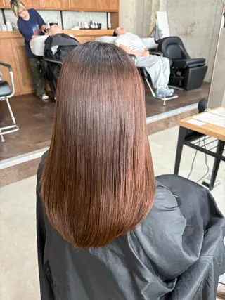 ロング 髪質改善／縮毛矯正 関根青葉のヘアスタイル