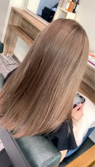 カラー ブリーチ/ストレート ダブルカラーtetoのヘアスタイル