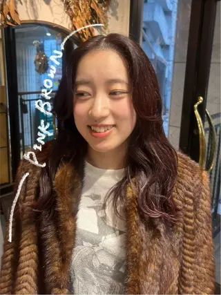 カラー 🤎透明感ツヤカラー Chinatsu🤎のヘアスタイル