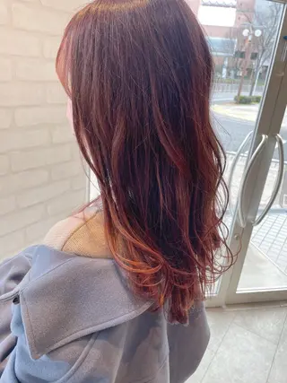 ロング カラー ケアブリーチ /髪質 改善/古橋圭史郎のヘアスタイル