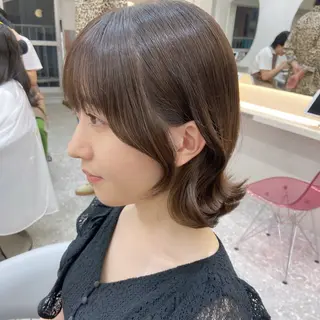 ミディアム カラー 新宿/韓国ヘア 中明度カラー/かやのヘアスタイル