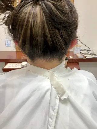 セミロング カラー 💎韓国カラー Giness坂下巧のヘアスタイル