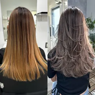 ロング ʚザクザクレイヤー× 艶透明感/にしじまɞのヘアスタイル