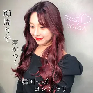 ロング カラー 透明感カラー×小 顔レイヤー♡ヒデさんのヘアスタイル