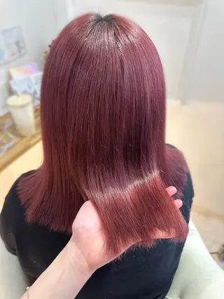 ミディアム カラー Rio🎀 カラー/顔周りカットのヘアスタイル