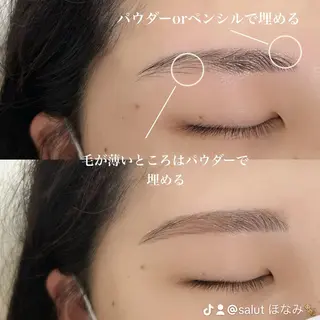 アイブロウ salut honami🫧のマツエク・マツパデザイン