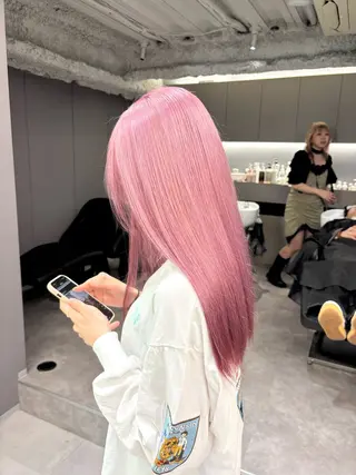 セミロング カラー 名古屋／デザイン／ ブリーチ/松井亮磨のヘアスタイル