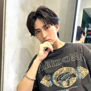 ショート パーマ メンズ 岡田大志🇰🇷 中/韓メンズヘアのヘアスタイル