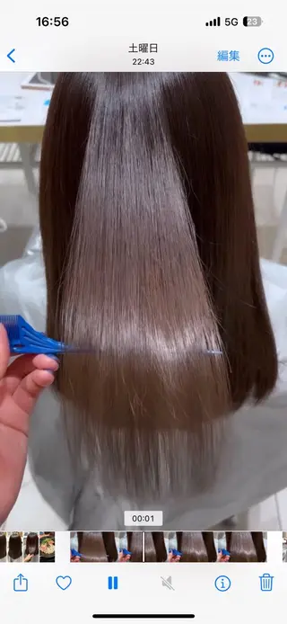 ロング カラー 透明感カラー / レイヤー/ mamiのヘアスタイル