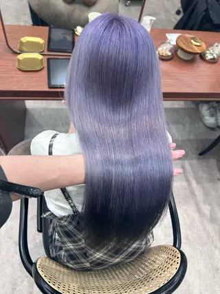 カラー 立川ブリーチ ピンク宮崎のヘアスタイル