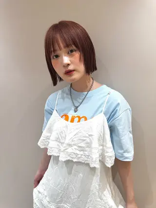 ショート カラー ボブ美容師💛 AYUMIのヘアスタイル