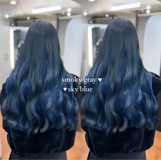 ロング カラー メンズ/メッシュ ‪‪/セット/aoiのヘアスタイル