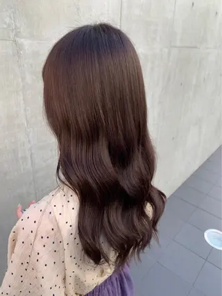 セミロング テラダ ココロのヘアスタイル