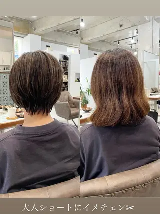 ショート 北山／ボブ／レイヤー /maru☺︎のヘアスタイル
