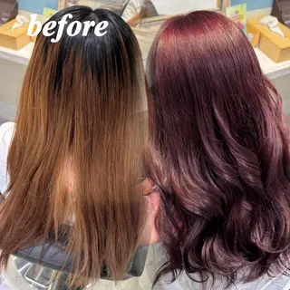 ロング カラー 🦋ブリーチ/カラー 専門Aya💖のヘアスタイル
