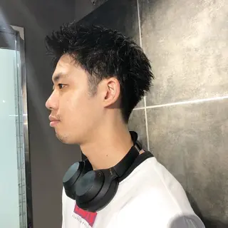 ヘアアレンジ メンズ ainico+所属・メンズ特化✂️栗原 侑也のヘアスタイル