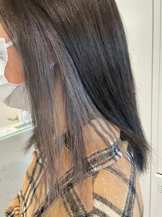 ミディアム カラー ボブ/インナーカラー /眉毛/Miyuのヘアスタイル